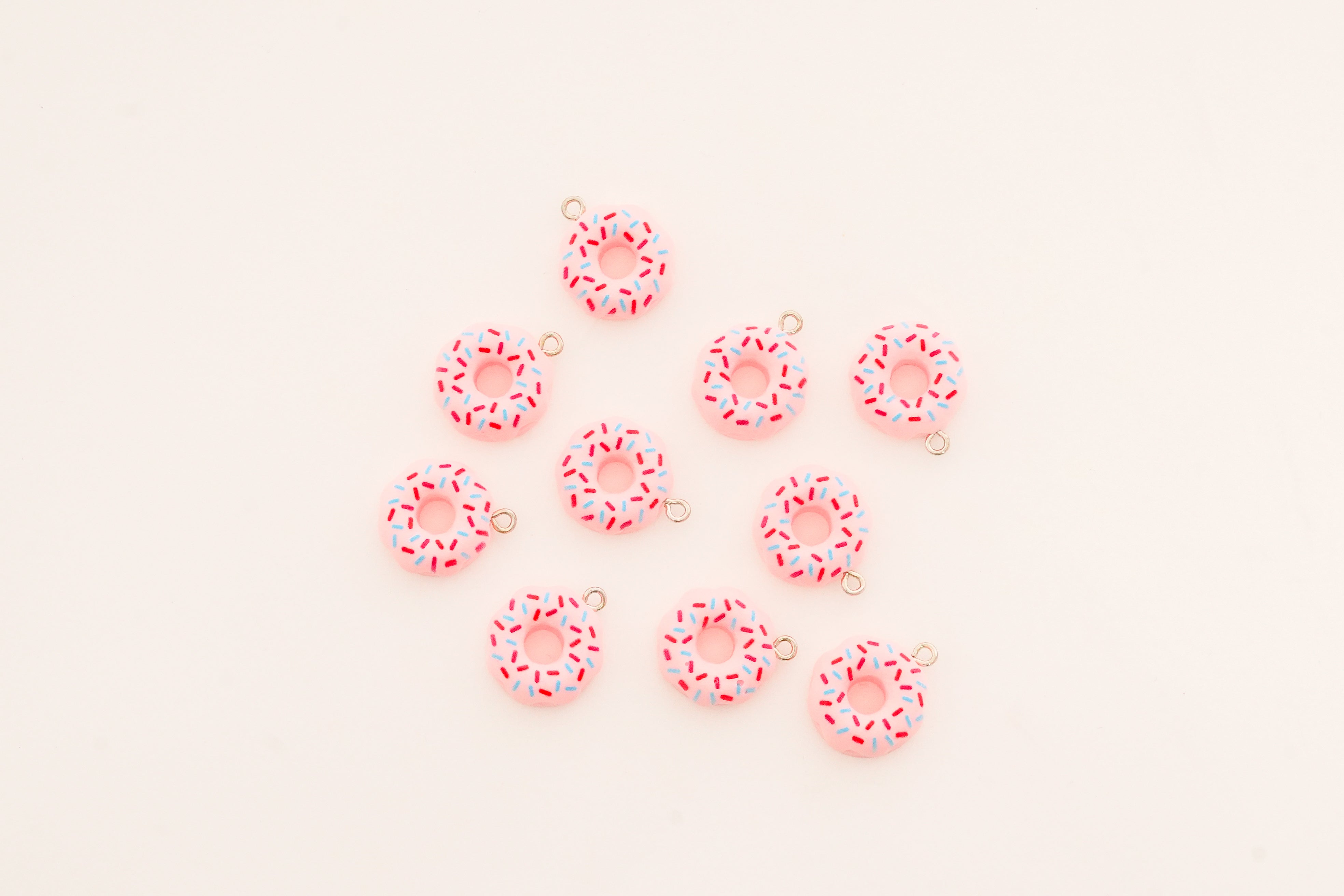 Strawberry Donut Charm